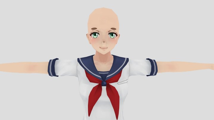 Yandere Simulator Amai Body Base 3D Model