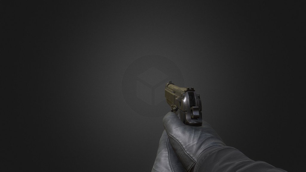 animated pistol