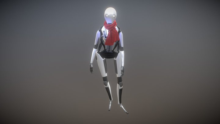 Female Bot 3D Model