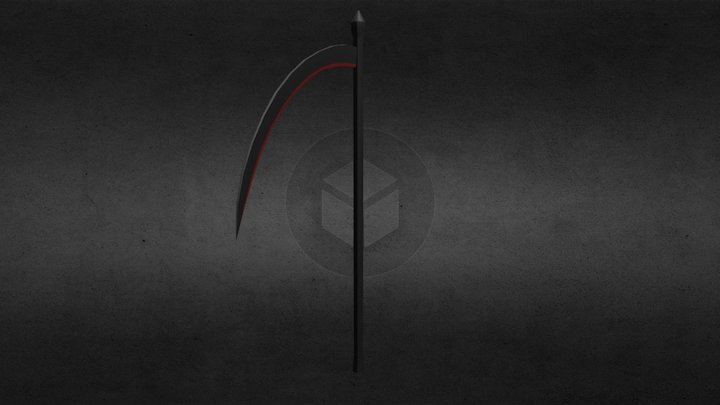 Low-Poly Scythe (Spooky Model Series, 6/6) 3D Model