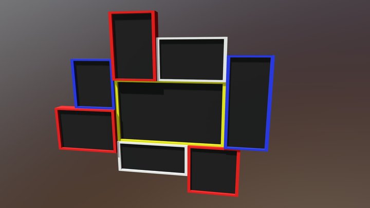Collage Frame 3D Model