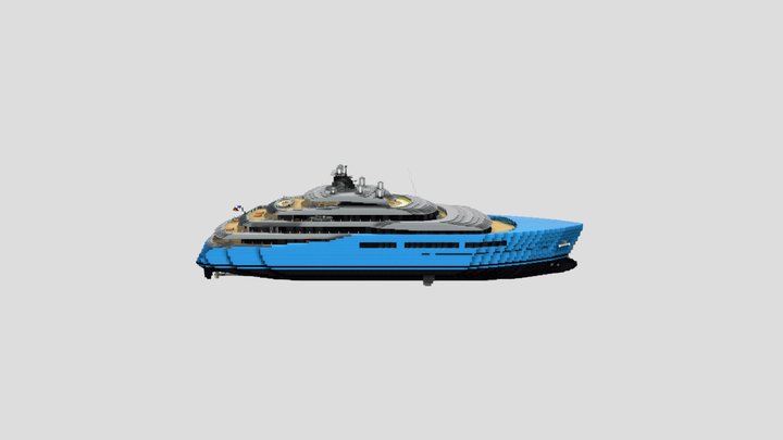 Yacht Aviva - 2:1 Scale 3D Model