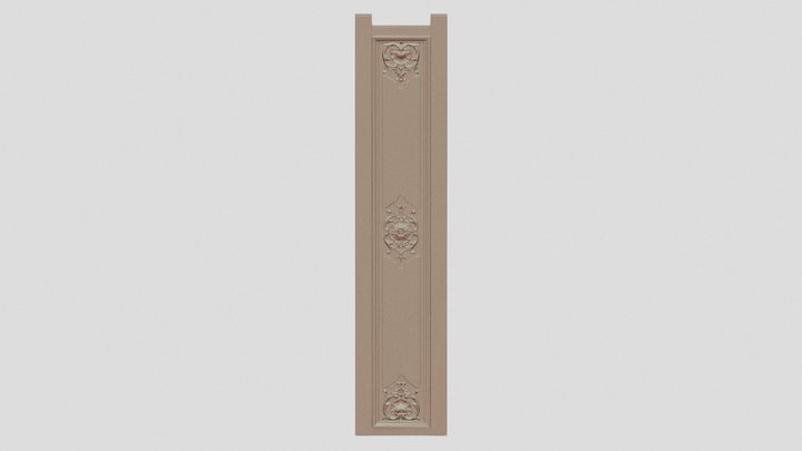 carved panel_Regence style 3D Model