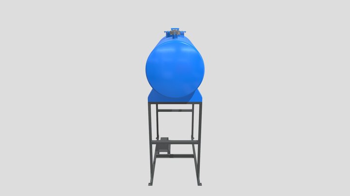 3m³ Boiler Feedwater Tank 3D Model