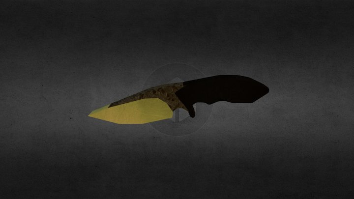 MTG - Silver-Inlaid Dagger 3D Model