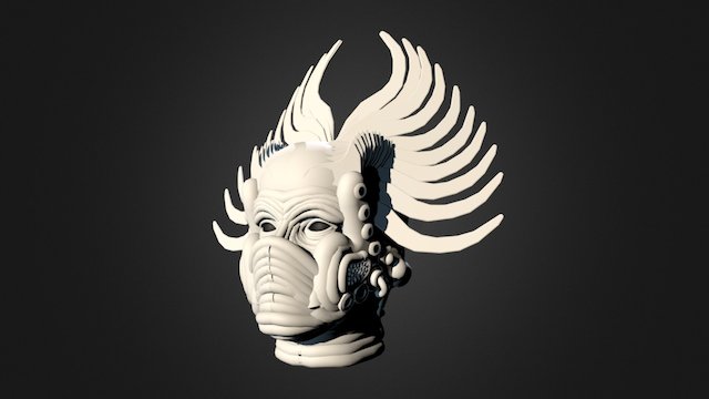 BioMech/Mad Max Head/VR Modelling/GravitySketch 3D Model