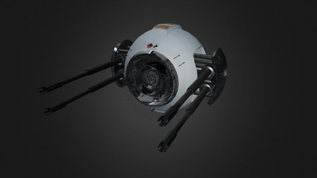Sci-Fi Drone 3D Model