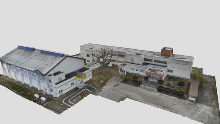 【中富良野町】旭中小学校 3D Model