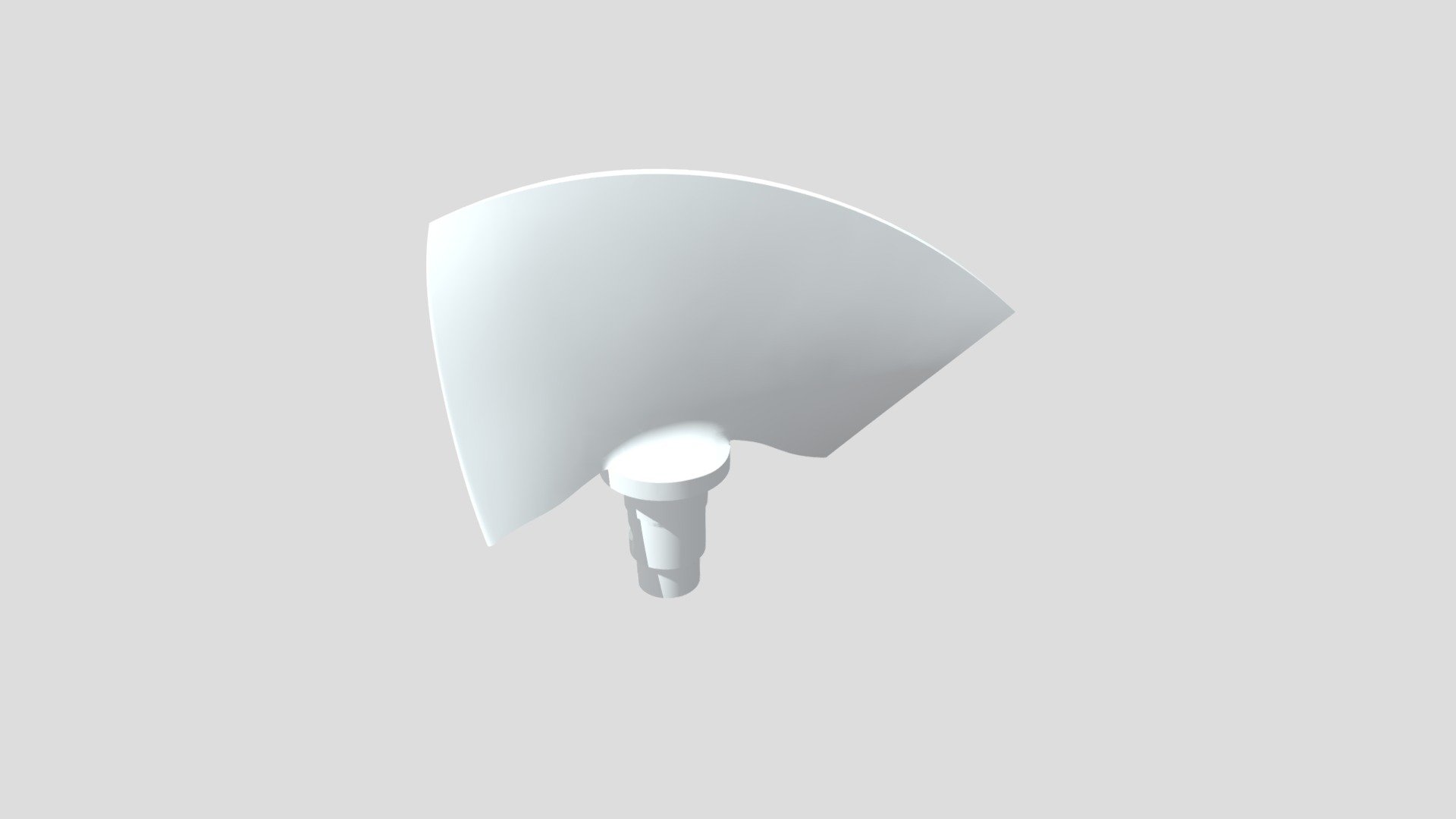 Water turbine blade CAD model 3D model by B3D
