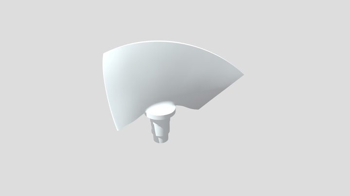 Water turbine blade - CAD model 3D Model