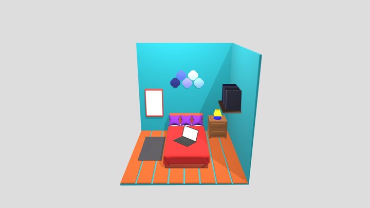 tentativa cama 3D Model