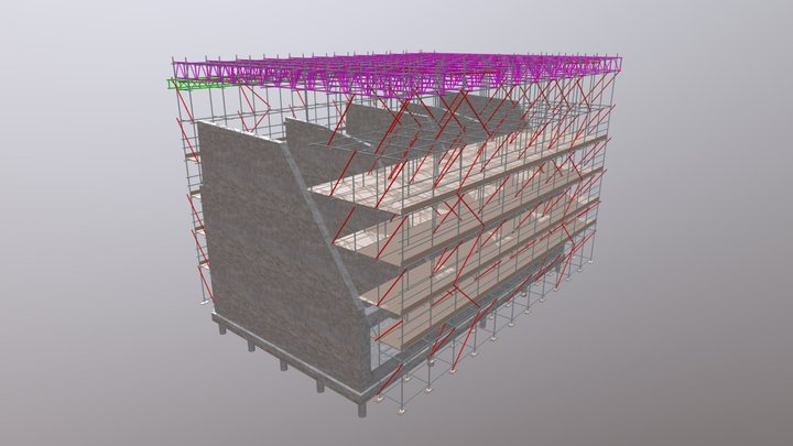 Bridged Hanging Access To Mansard 3D Model