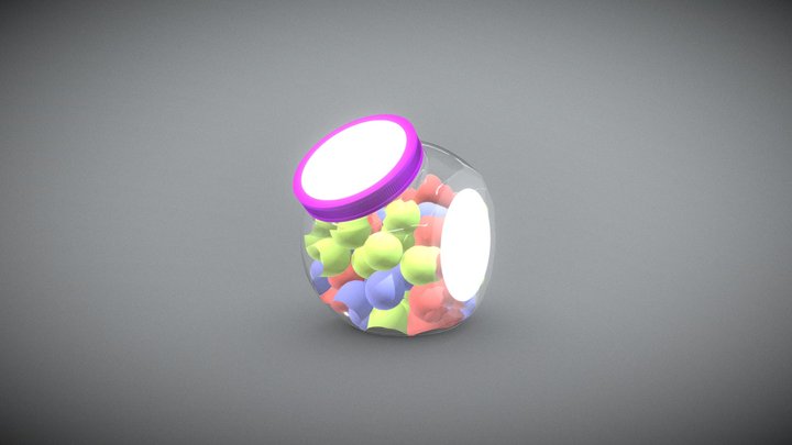 Candy Bowl 3D Model