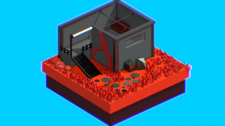 Low Poly | Cosmic House 3D Model