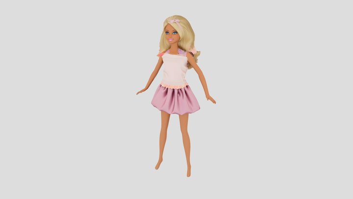 Petal Shine, stylized fashion doll – Gratis 3D-model STL