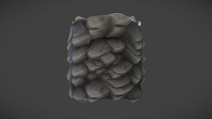 Stylized Rock 3D Model