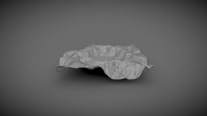Mountain Lake 3D Model