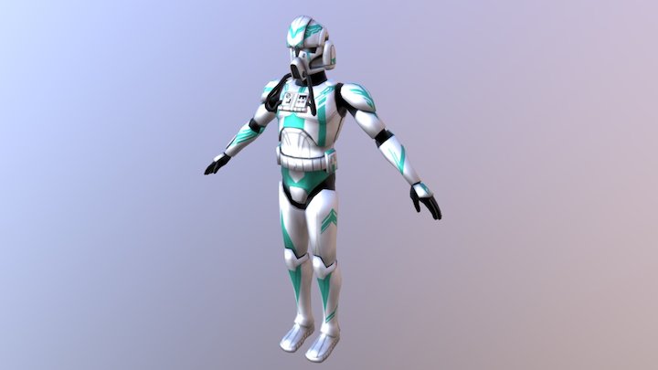 19th SRSP Legion Clone Pilot (donate skin) 3D Model