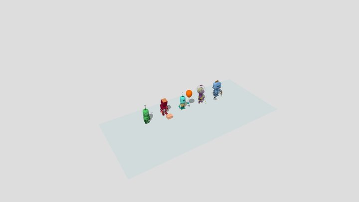 4dz_colours_robots 3D Model