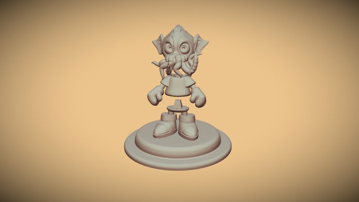 Puppet Ctulhu-toy 3d printing