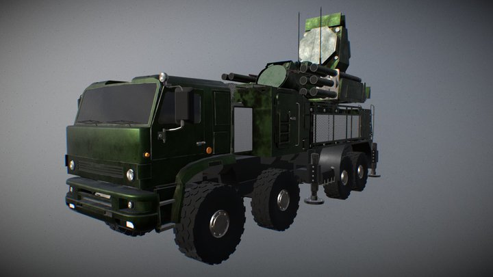 Панцирь-С1 (Pantsir-S1) 3D Model