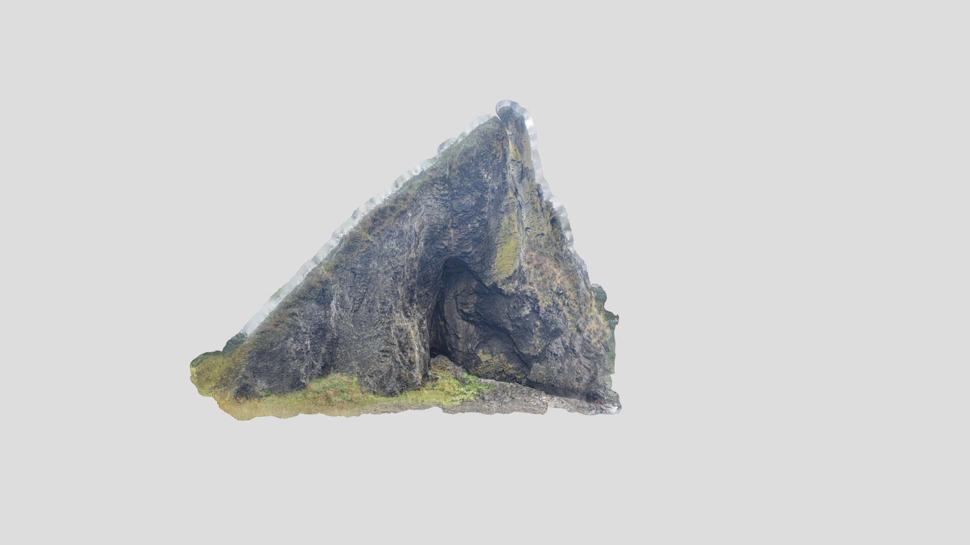 Black rock on Kunashir island