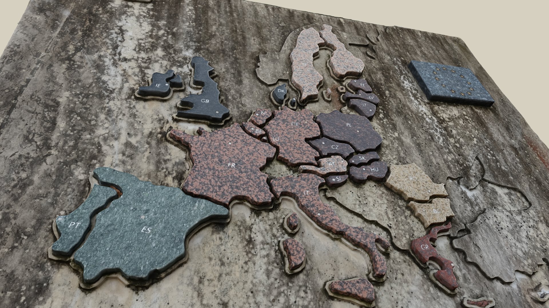Europatafel — Sketchfab embed 3D viewer