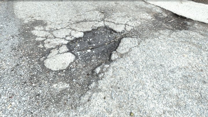 damaged road scan – Modello 3D gratuito STL