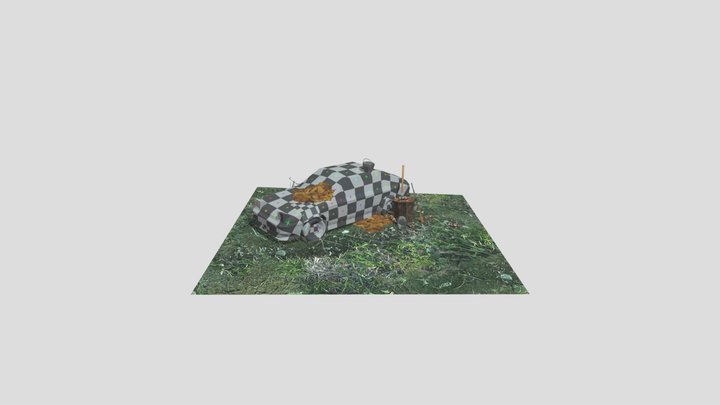 Forest Loner - Unwrap 2 More detailed props 3D Model