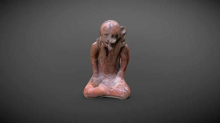 Were-jaguar with Half-mask 3D Model