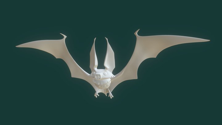 Stylized Bat 3D Model