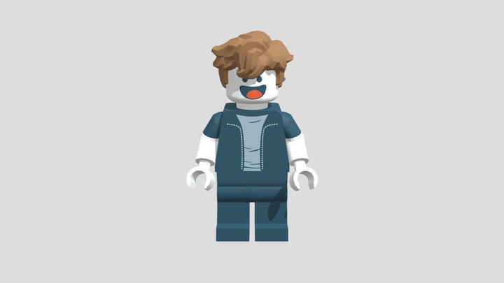 Bacon hair minifigure 3D Model