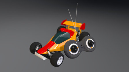 Toy Racing Car 3D Model