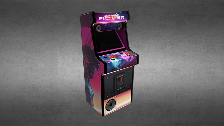 Arcade machine - New Retro Fighter 3D Model
