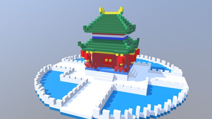Japanese building 3D Model