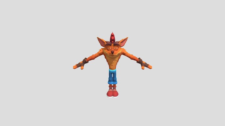 Crash Team Rumble Crash Bandicoot 3D Model