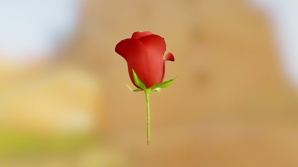 PBR Rose — Sketchfab embed 3D viewer