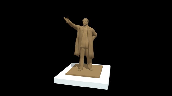 Kim Il Sung Statue aka Mansudae Grand Monument 3D Model