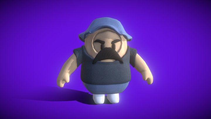Fall Guys - Seu Madruga 3D Model