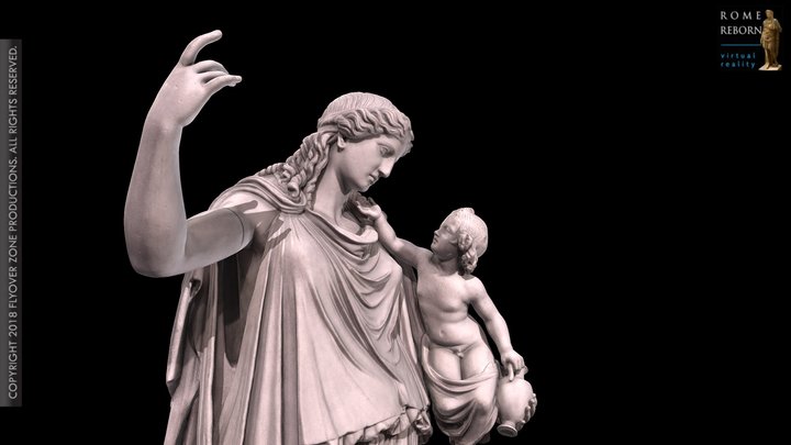 3D rendering of Eirene with Ploutos