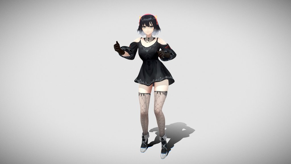 anime girl Mia Ter Excited Preview