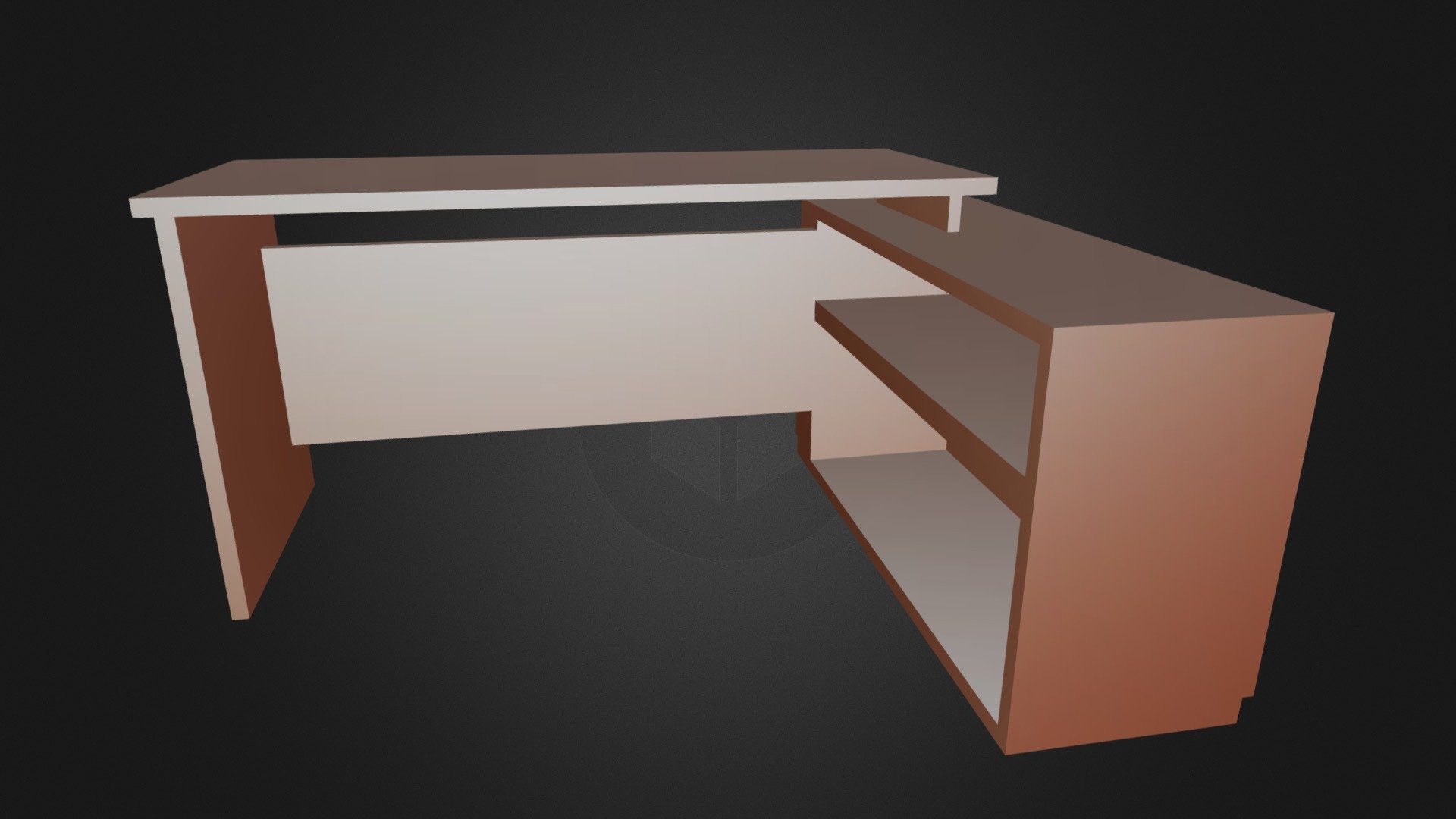 Office Desk design model project - 3D model by Souad DJABER ...