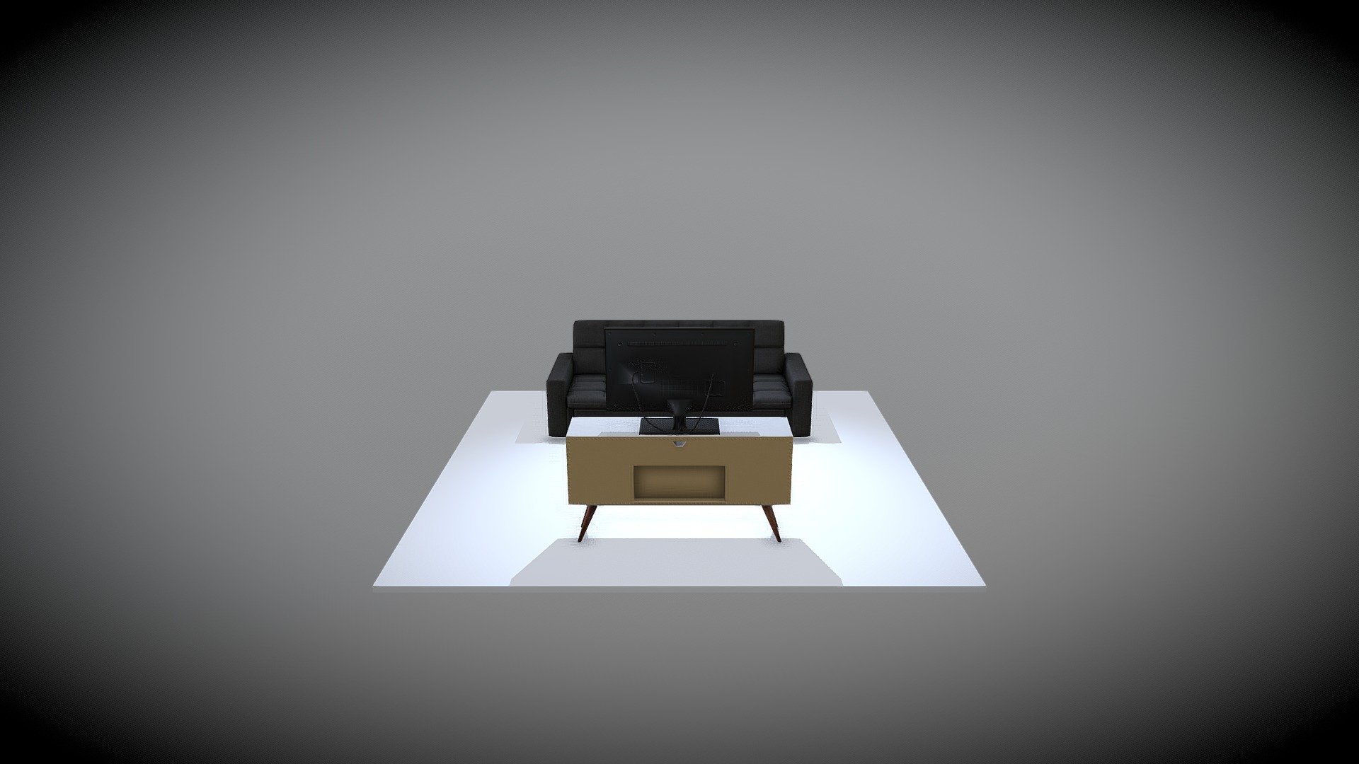 Tv and sofa