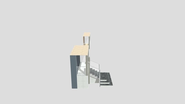 Входная группа +балкон 3D Model