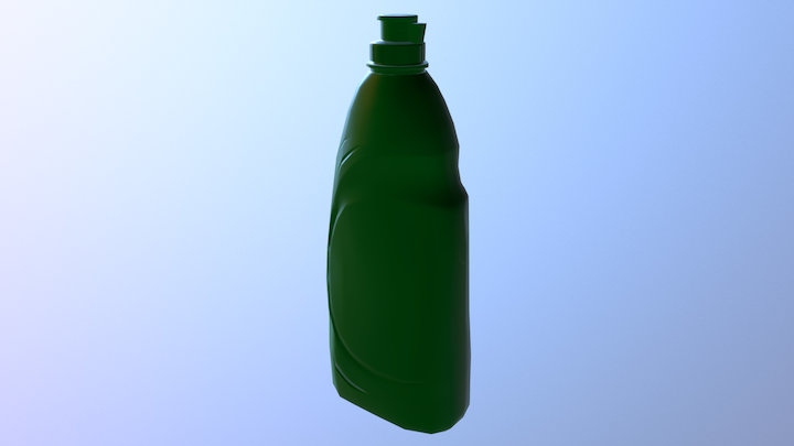 Lowpoly detergentbottle 3D Model