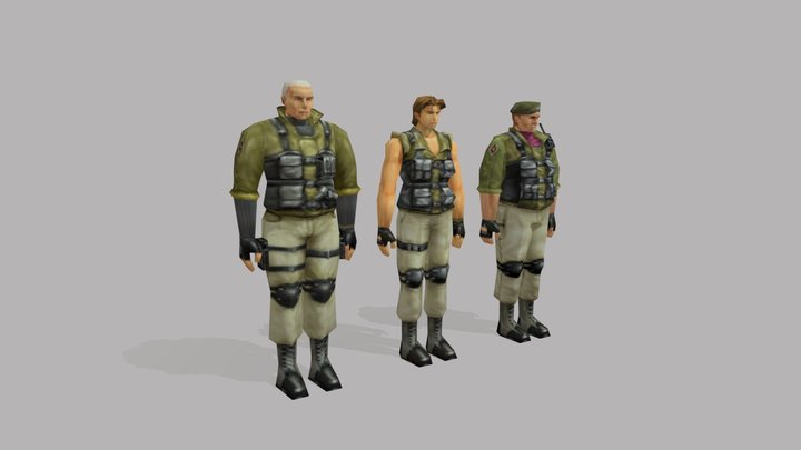Mercenaries - Resident evil 3 (PS1) 3D Model