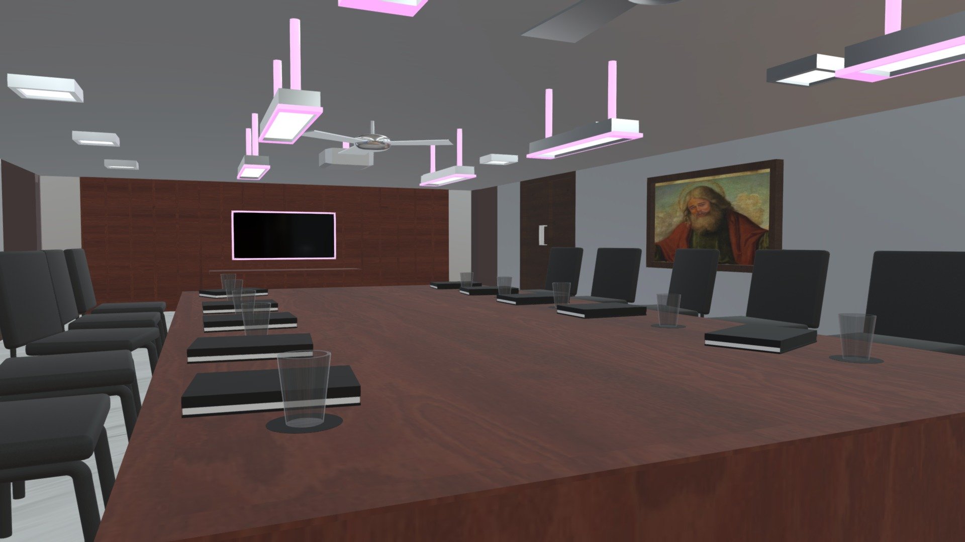 Conference room 3D Download Free 3D model by astroboy73