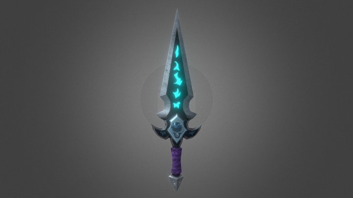 Ice crown citadel inspired dagger 3D Model
