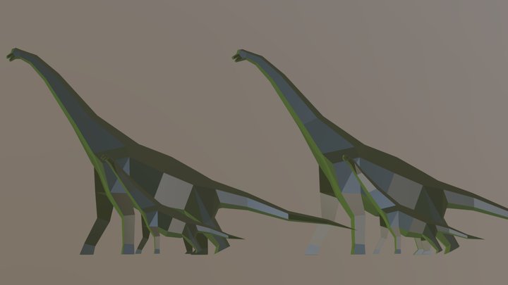 Брахиозавр 3D Model