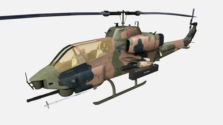 AH-1W 3D Model